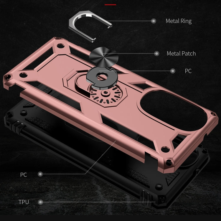 For Motorola Edge 30 Pro Shockproof TPU + PC Phone Case with Holder
