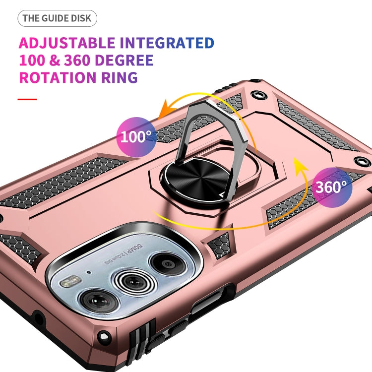 For Motorola Edge 30 Pro Shockproof TPU + PC Phone Case with Holder