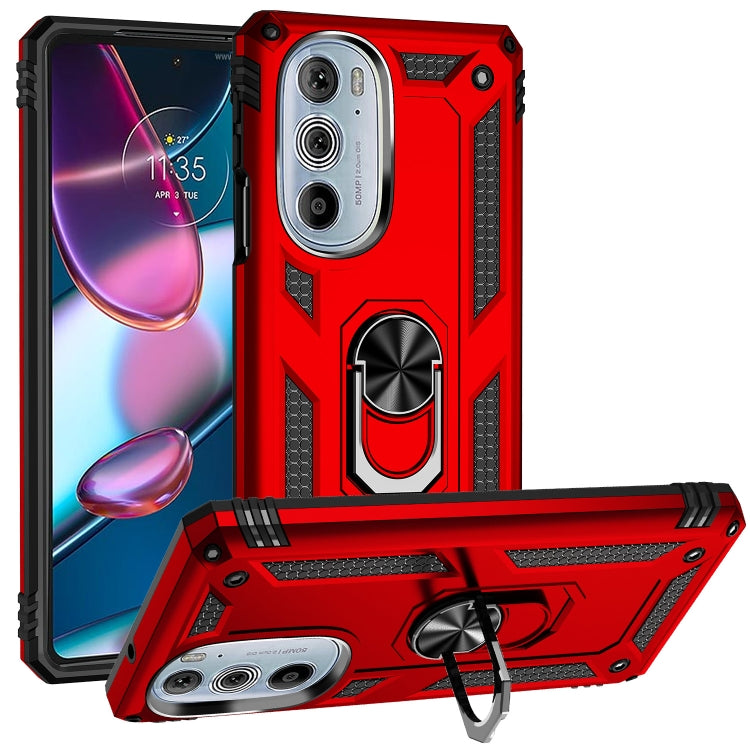 For Motorola Edge 30 Pro Shockproof TPU + PC Phone Case with Holder
