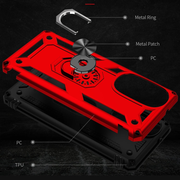 For Motorola Edge 30 Pro Shockproof TPU + PC Phone Case with Holder