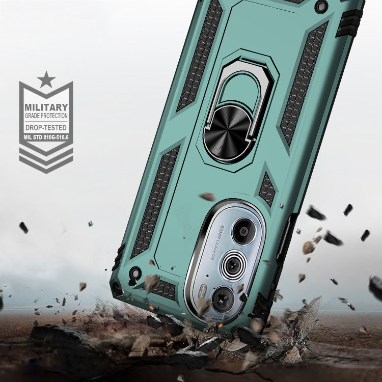 For Motorola Edge 30 Pro Shockproof TPU + PC Phone Case with Holder