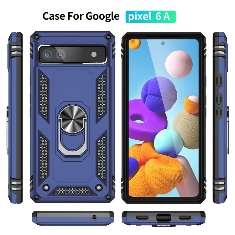 For Google Pixel 6a Shockproof TPU + PC Phone Case with Holder