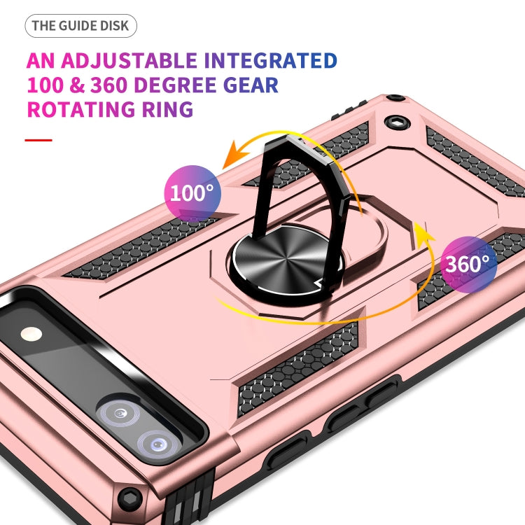 For Google Pixel 6a Shockproof TPU + PC Phone Case with Holder