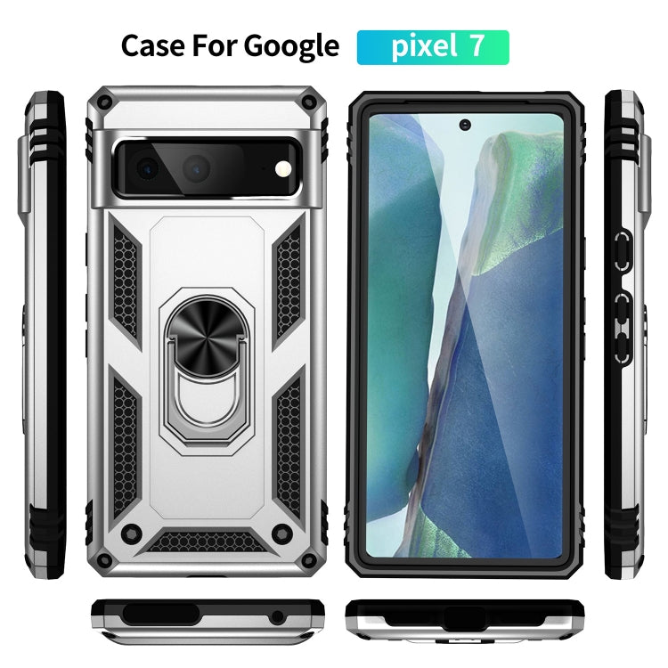 For Google Pixel 7 Shockproof TPU + PC Phone Case with Holder