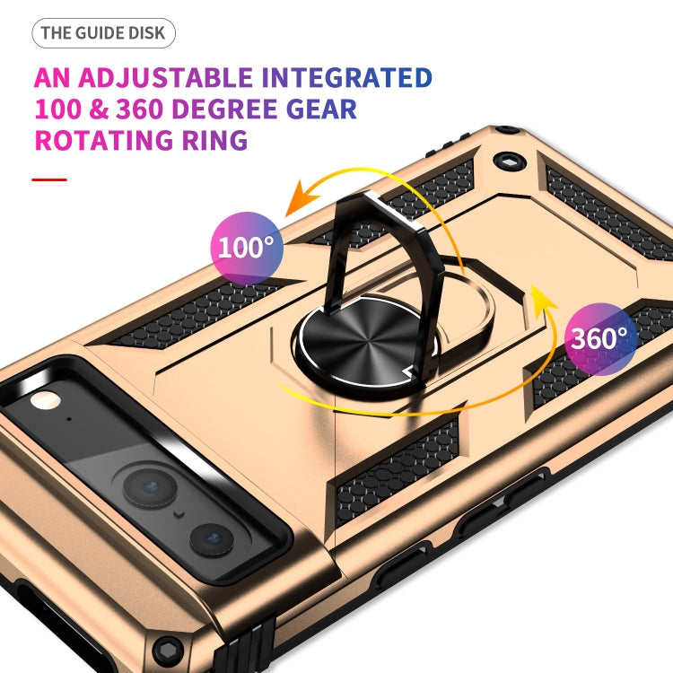 For Google Pixel 7 Shockproof TPU + PC Phone Case with Holder