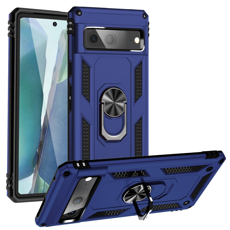 For Google Pixel 7 Shockproof TPU + PC Phone Case with Holder