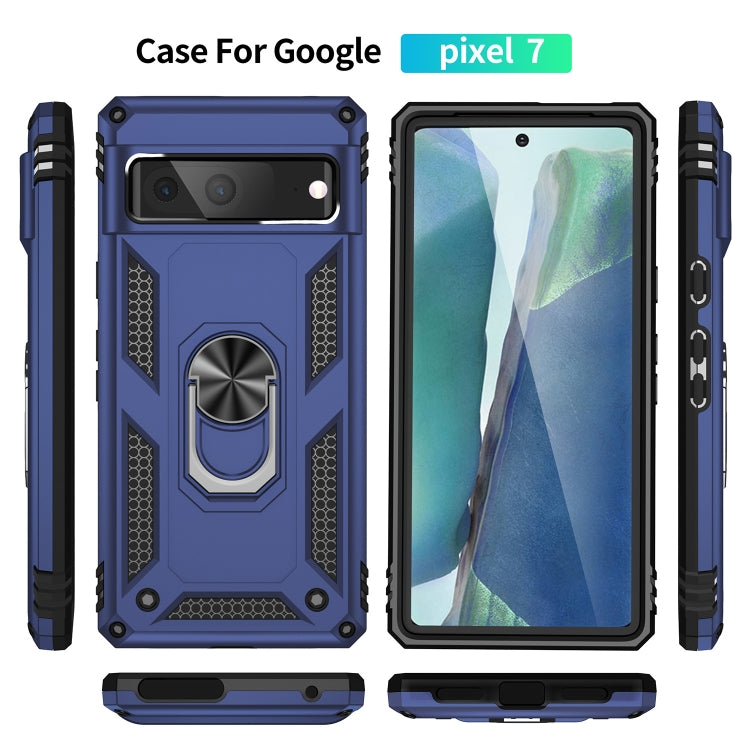 For Google Pixel 7 Shockproof TPU + PC Phone Case with Holder