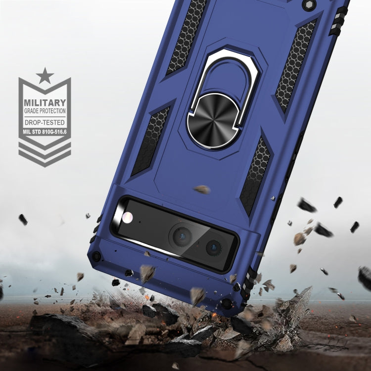 For Google Pixel 7 Shockproof TPU + PC Phone Case with Holder