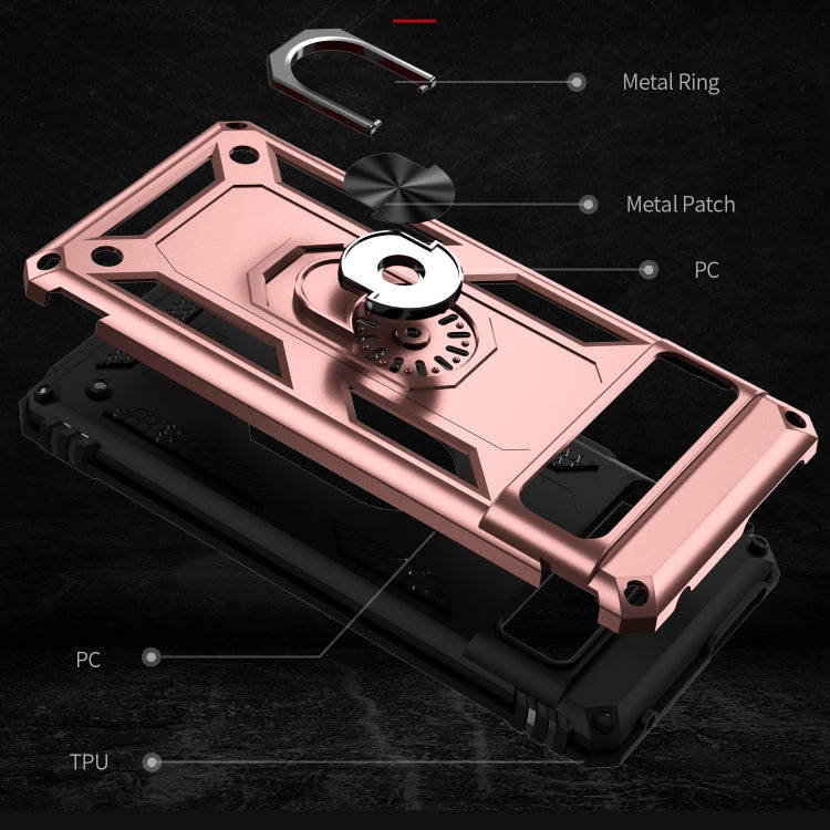 For Google Pixel 7 Shockproof TPU + PC Phone Case with Holder