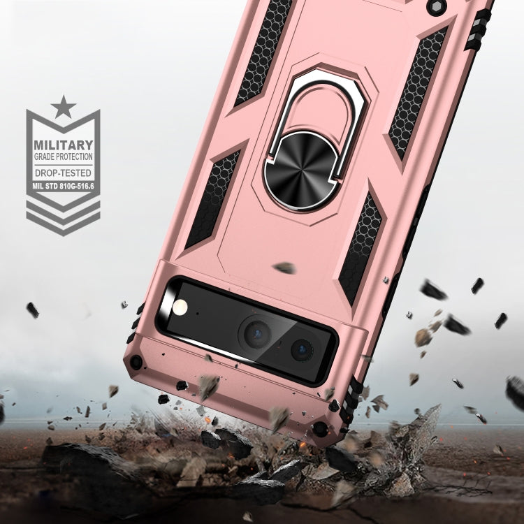 For Google Pixel 7 Shockproof TPU + PC Phone Case with Holder