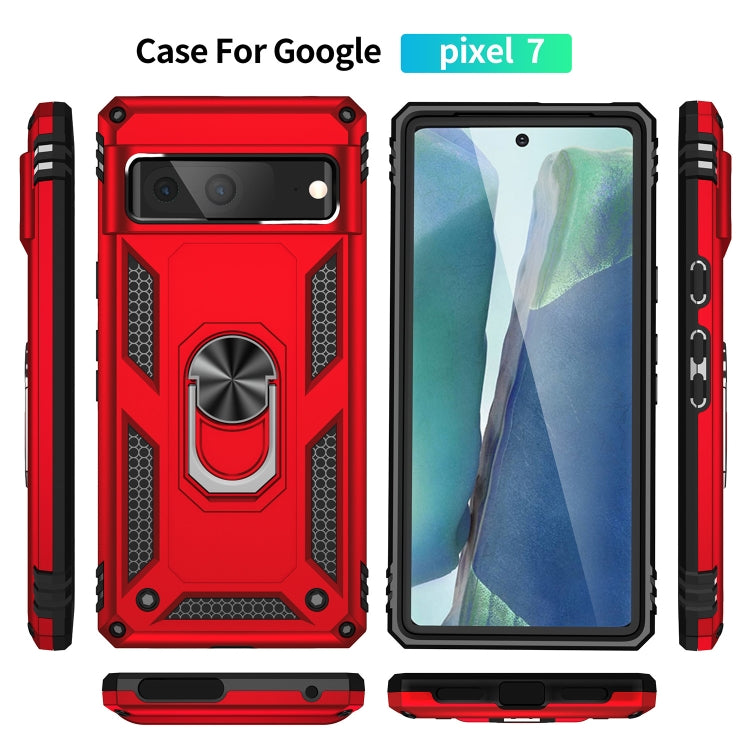 For Google Pixel 7 Shockproof TPU + PC Phone Case with Holder