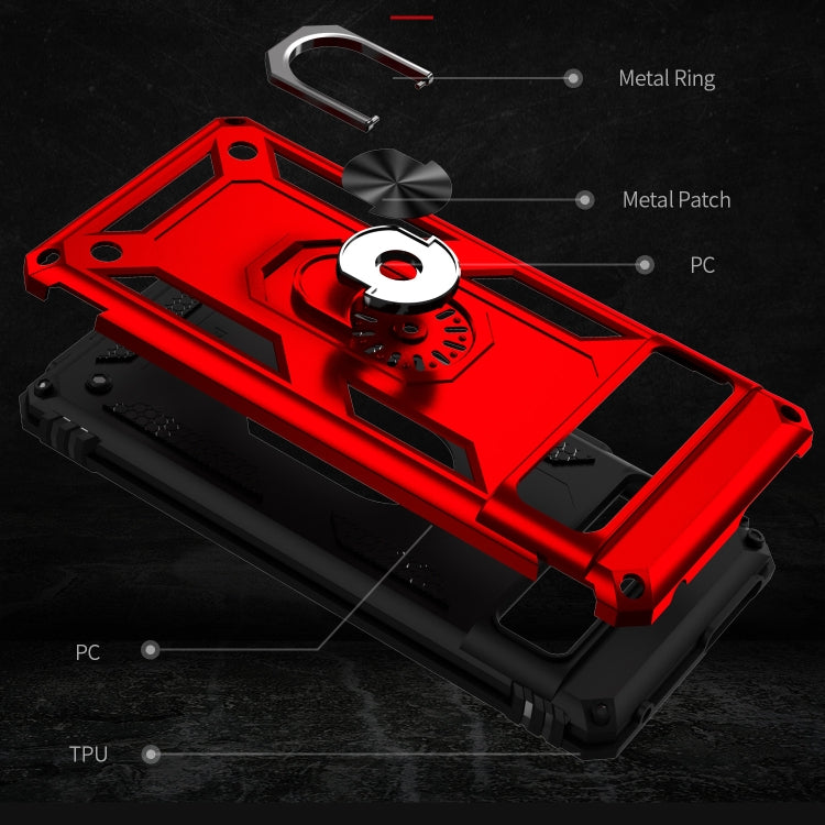 For Google Pixel 7 Shockproof TPU + PC Phone Case with Holder