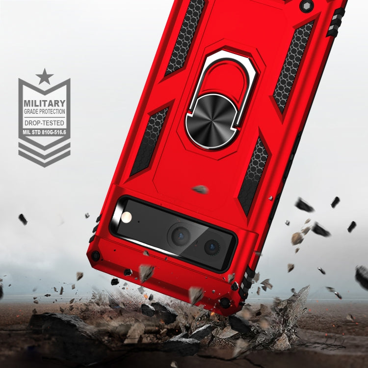 For Google Pixel 7 Shockproof TPU + PC Phone Case with Holder