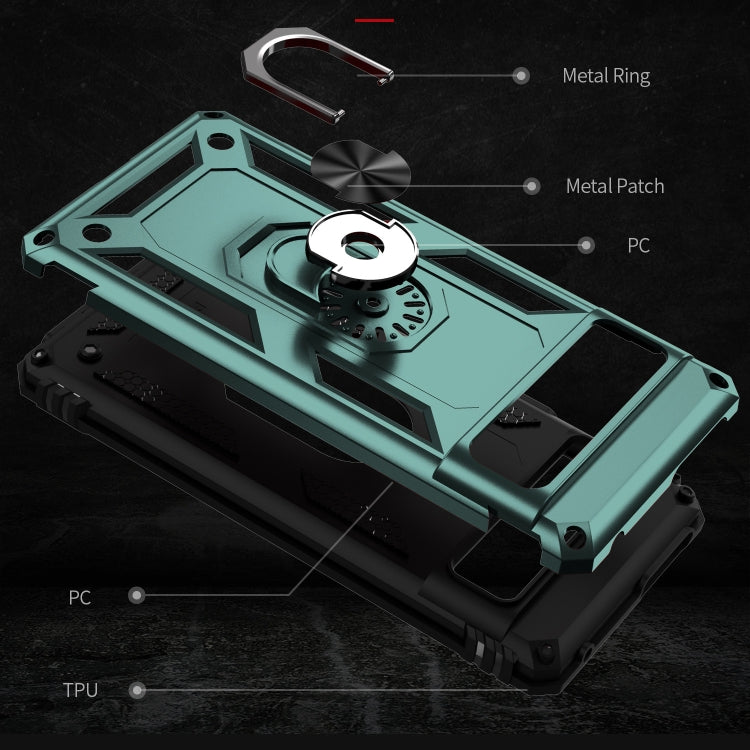 For Google Pixel 7 Shockproof TPU + PC Phone Case with Holder