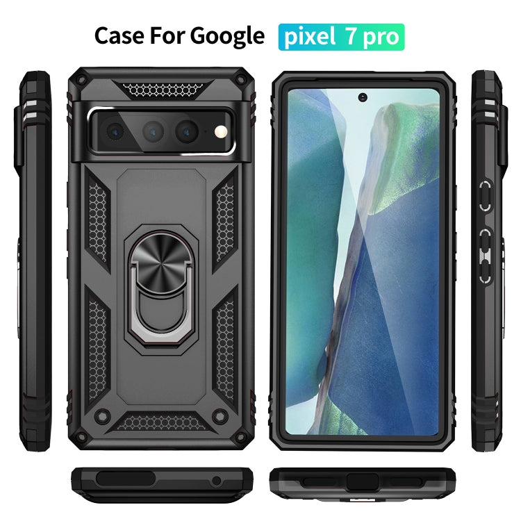 For Google Pixel 7 Pro Shockproof TPU + PC Phone Case with Holder