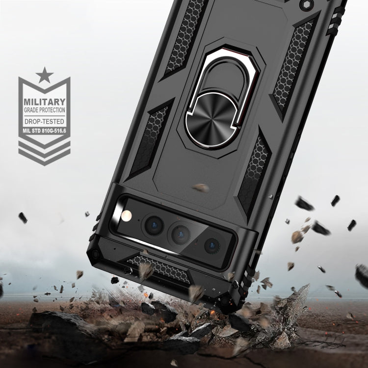 For Google Pixel 7 Pro Shockproof TPU + PC Phone Case with Holder