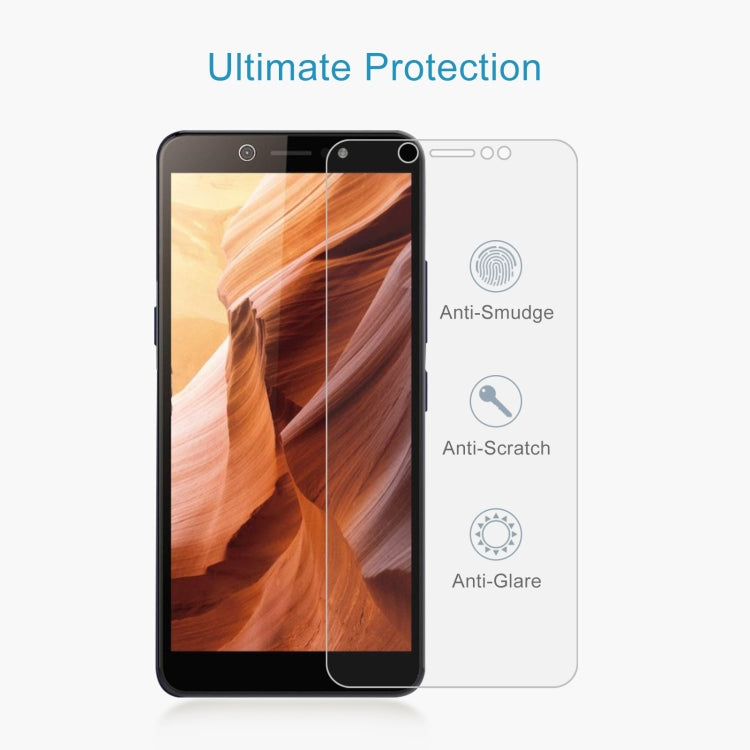 50 PCS 0.26mm 9H 2.5D Tempered Glass Film For Itel A44