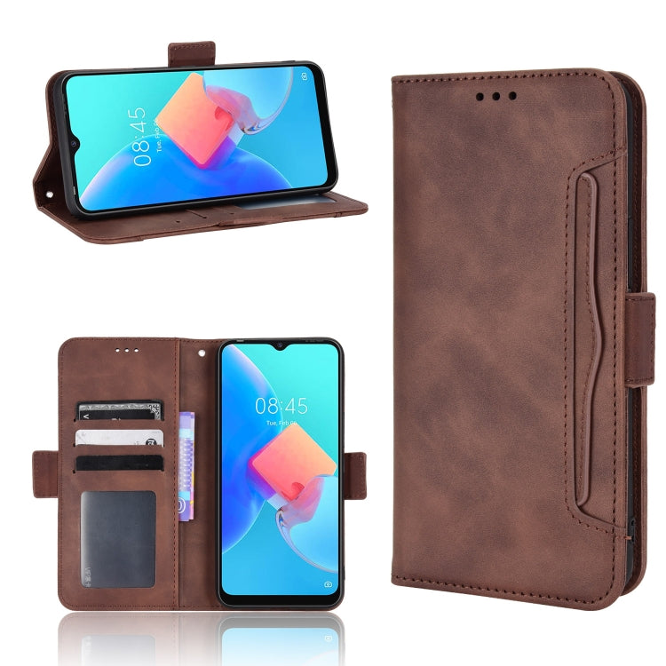 For TECNO Spark Go 2022 / Spark 8C Skin Feel Calf Pattern Leather Phone Case