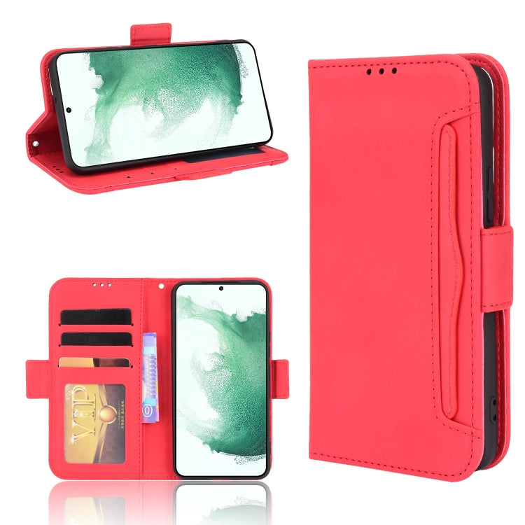 For Samsung Galaxy S22+ 5G Skin Feel Calf Pattern Leather Phone Case