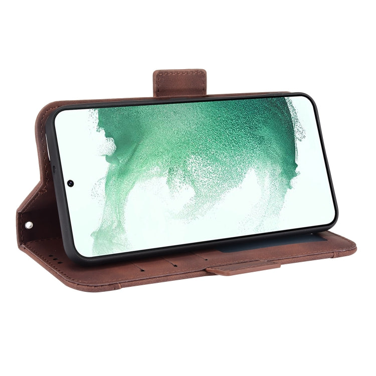 For Samsung Galaxy S22+ 5G Skin Feel Calf Pattern Leather Phone Case