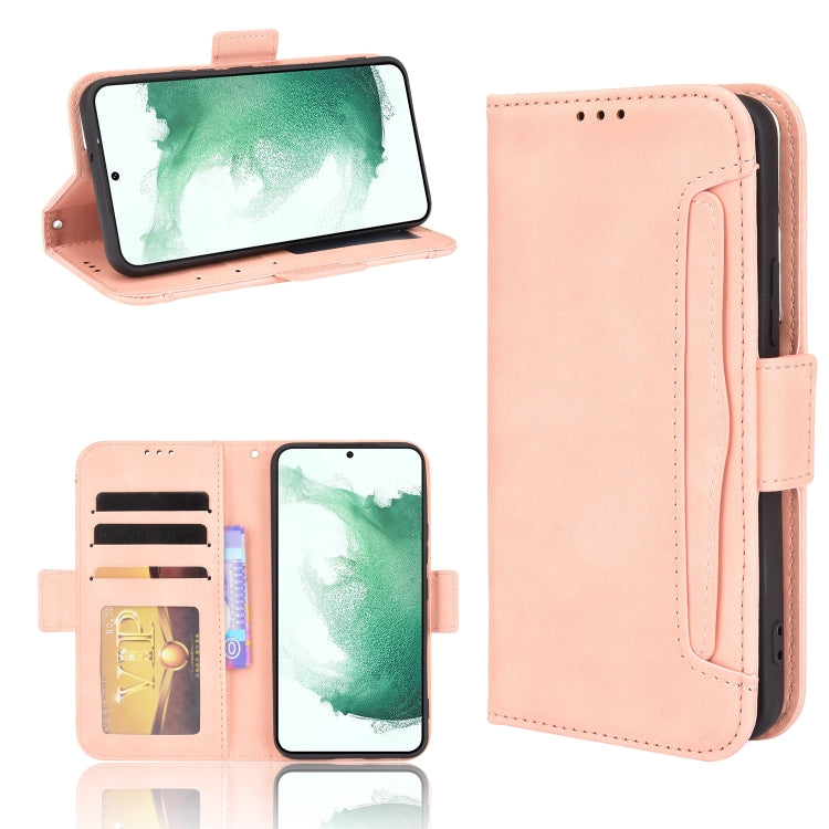 For Samsung Galaxy S22+ 5G Skin Feel Calf Pattern Leather Phone Case