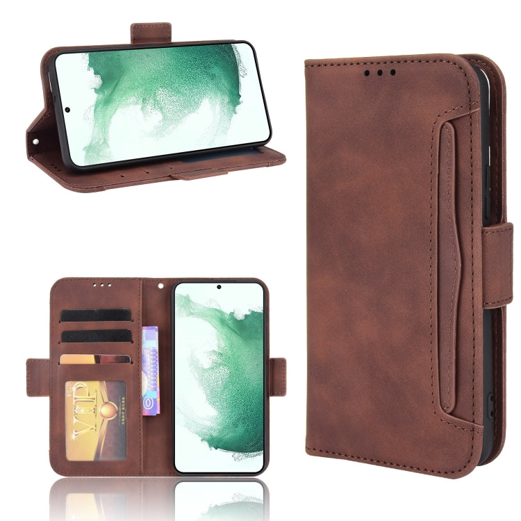 For Samsung Galaxy S22 5G Skin Feel Calf Pattern Leather Phone Case