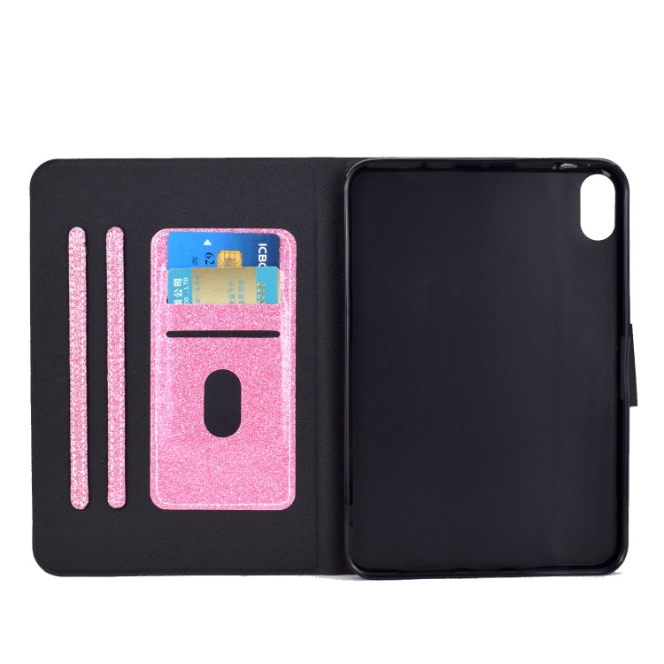 For Lenovo Legion Y700 Varnish Glitter Powder Smart Leather Tablet Case
