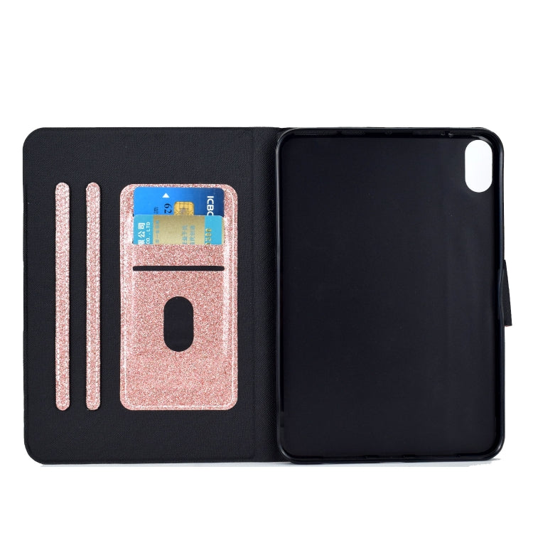 For Lenovo Legion Y700 Varnish Glitter Powder Smart Leather Tablet Case