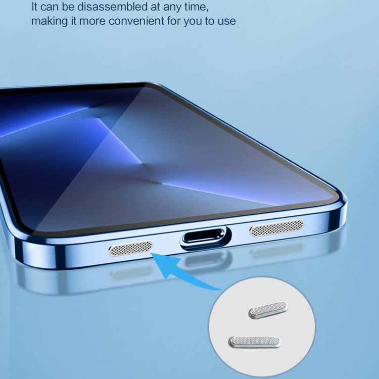 For iPhone 12 Pro Max 9D Electroplated Edge Lens Film Clear PC + TPU Shockproof Case