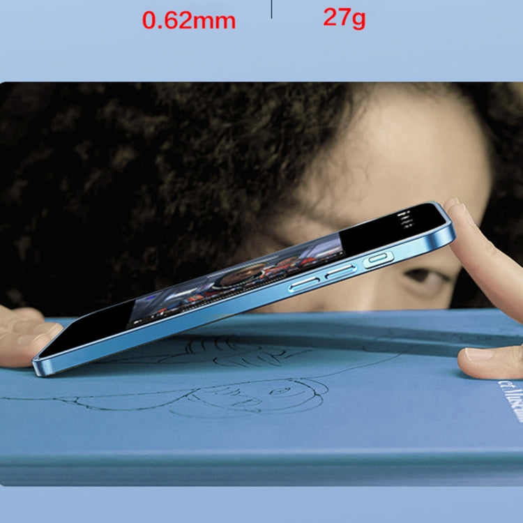 For iPhone 13 Pro Max 9D Electroplated Edge Lens Film Clear PC + TPU Shockproof Case