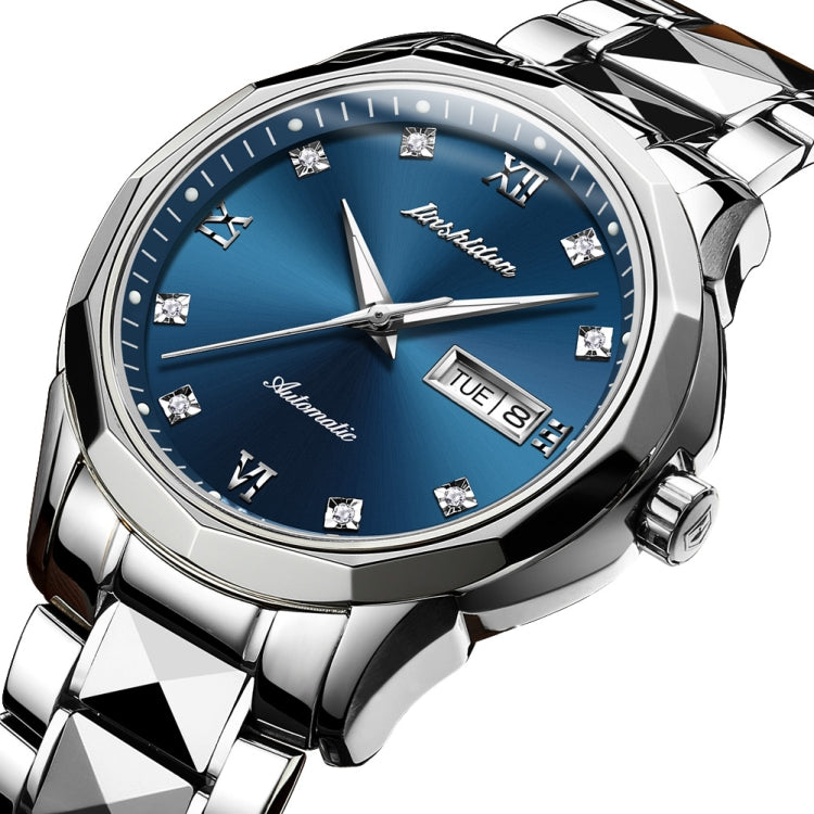 JIN SHI DUN 8813 Fashion Waterproof Luminous Automatic Mechanical Watch, Style:Men