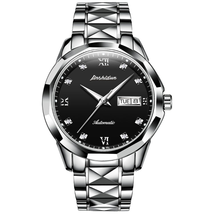 JIN SHI DUN 8813 Fashion Waterproof Luminous Automatic Mechanical Watch, Style:Men