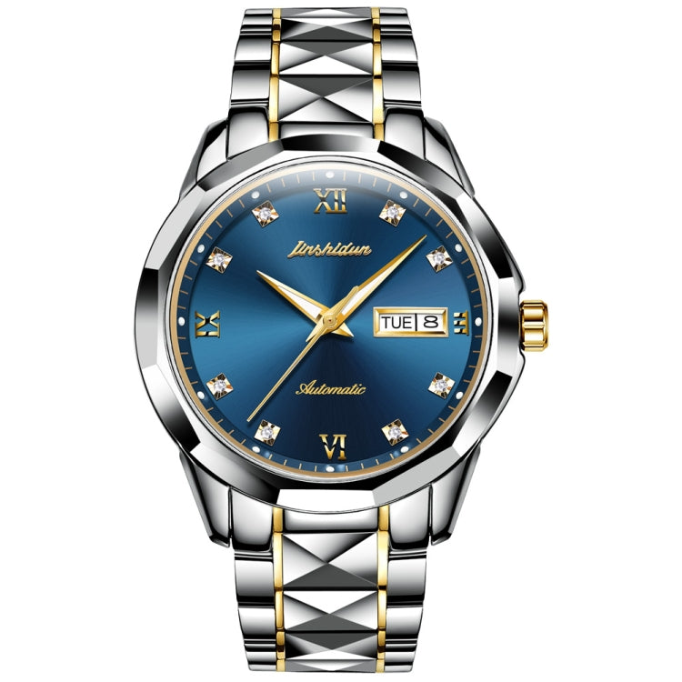 JIN SHI DUN 8813 Fashion Waterproof Luminous Automatic Mechanical Watch, Style:Men