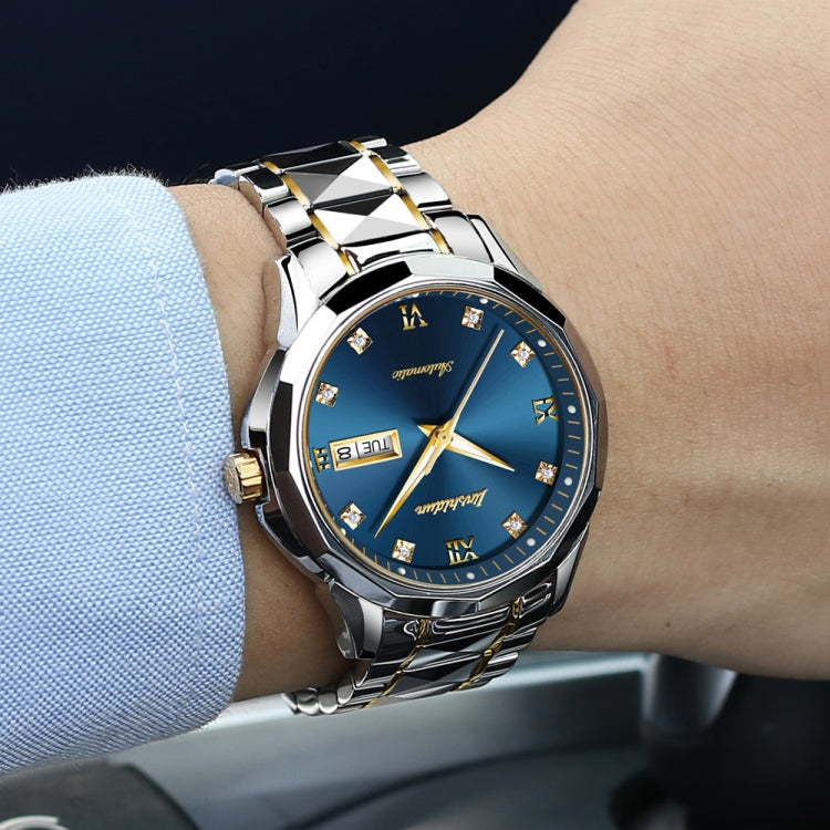 JIN SHI DUN 8813 Fashion Waterproof Luminous Automatic Mechanical Watch, Style:Men