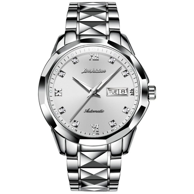 JIN SHI DUN 8813 Fashion Waterproof Luminous Automatic Mechanical Watch, Style:Men