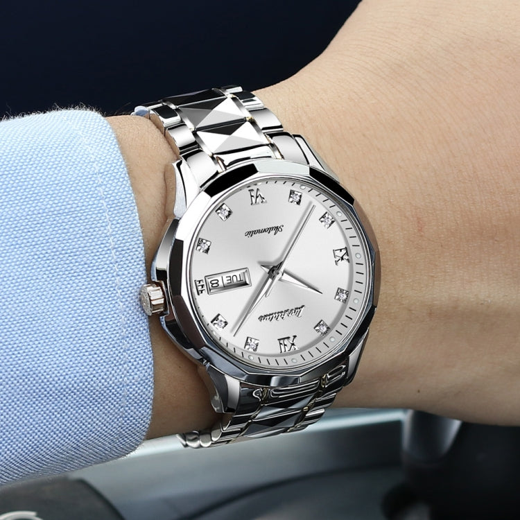 JIN SHI DUN 8813 Fashion Waterproof Luminous Automatic Mechanical Watch, Style:Men