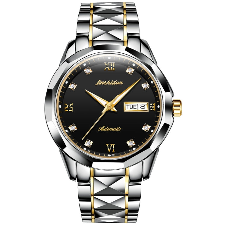 JIN SHI DUN 8813 Fashion Waterproof Luminous Automatic Mechanical Watch, Style:Men