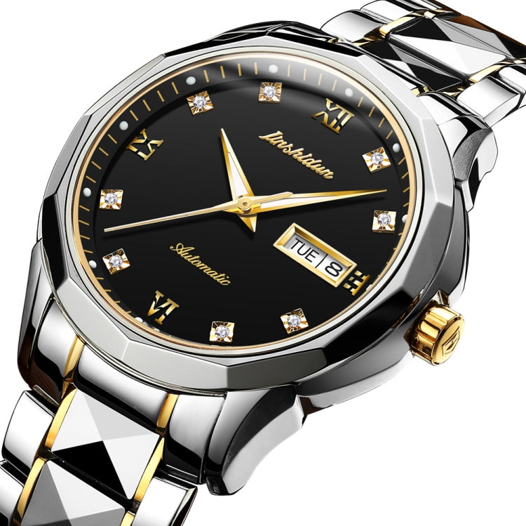 JIN SHI DUN 8813 Fashion Waterproof Luminous Automatic Mechanical Watch, Style:Men
