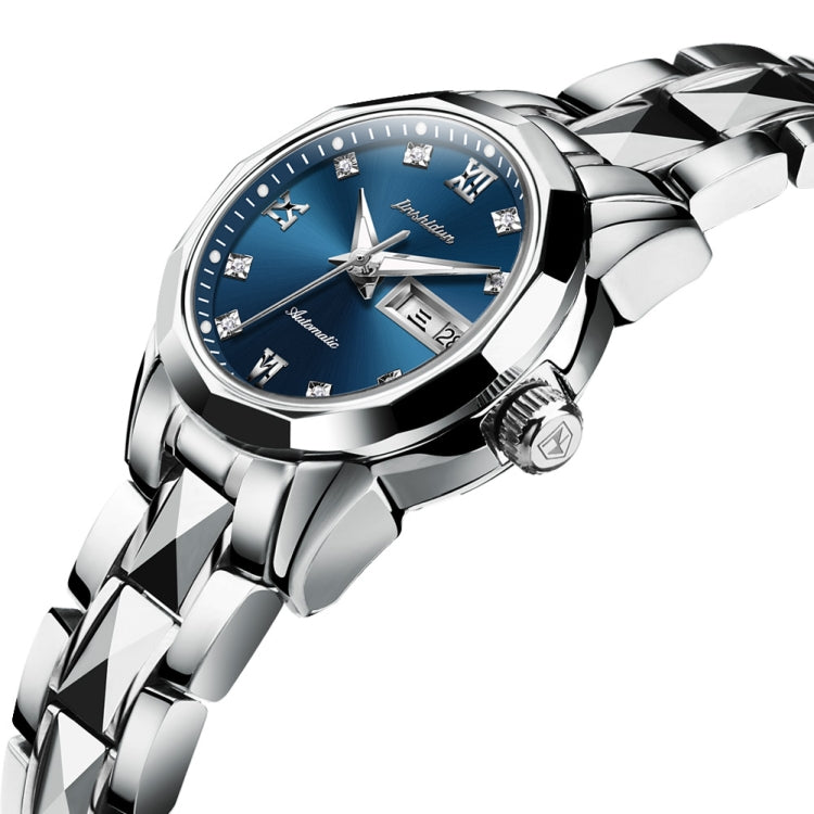 JIN SHI DUN 8813 Fashion Waterproof Luminous Automatic Mechanical Watch, Style:Women