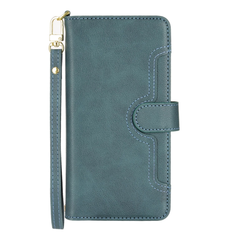 For iPhone 13 Pro Max Litchi Texture Zipper Leather Phone Case