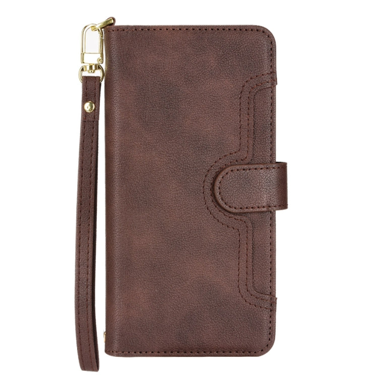 For iPhone 13 Pro Max Litchi Texture Zipper Leather Phone Case