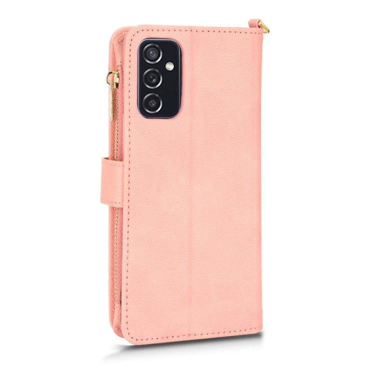 For Samsung Galaxy M52 5G Litchi Texture Zipper Leather Phone Case