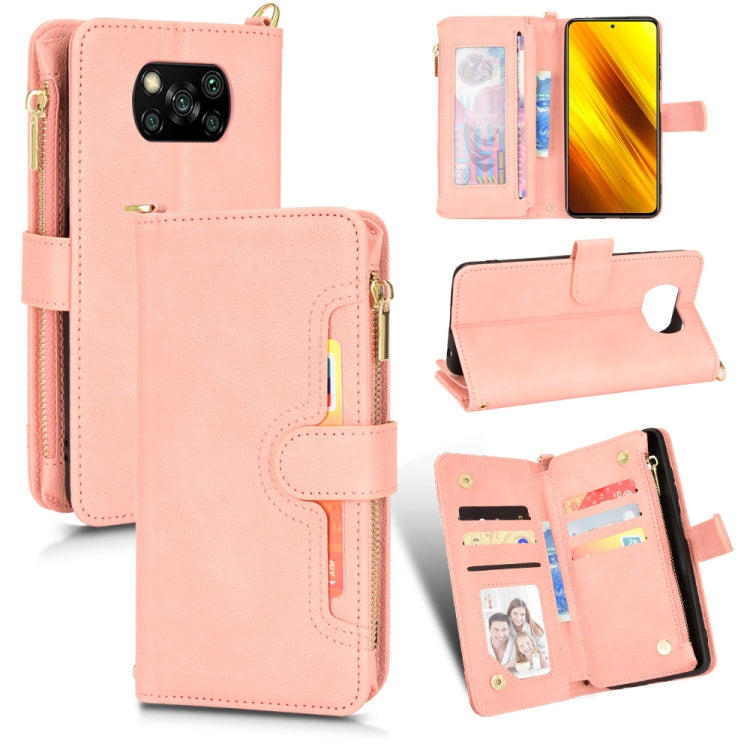 For Xiaomi  Poco X3 NFC / Poco X3 Pro Litchi Texture Zipper Leather Phone Case