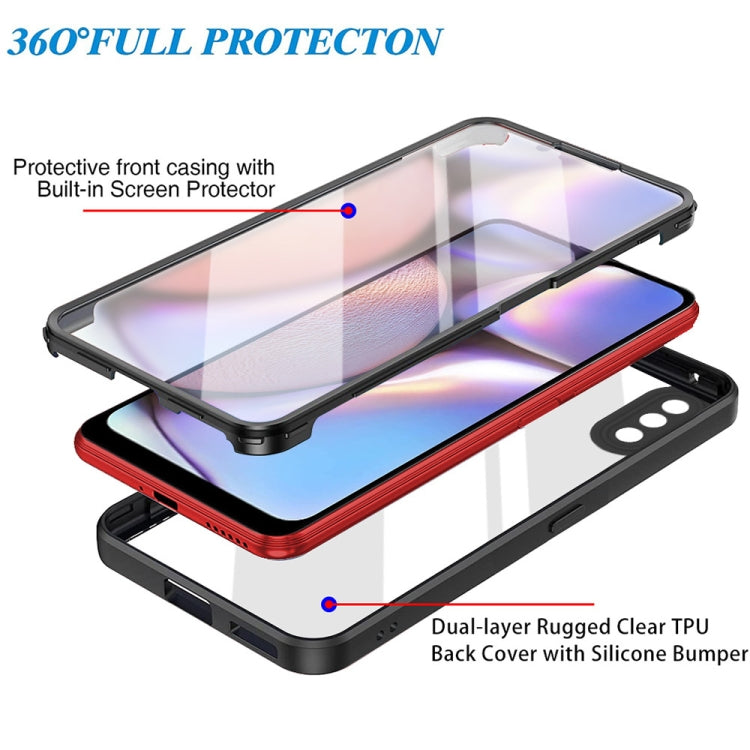 For Samsung Galaxy A10s Acrylic + TPU 360 Degrees Full Coverage Shockproof Phone Case