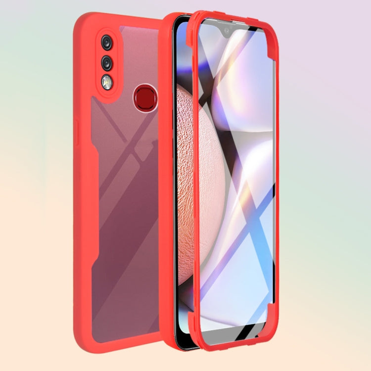 For Samsung Galaxy A10s Acrylic + TPU 360 Degrees Full Coverage Shockproof Phone Case