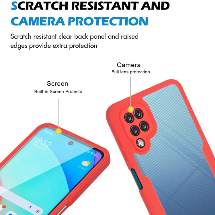 For Samsung Galaxy A12 Acrylic + TPU 360 Degrees Full Coverage Shockproof Phone Case