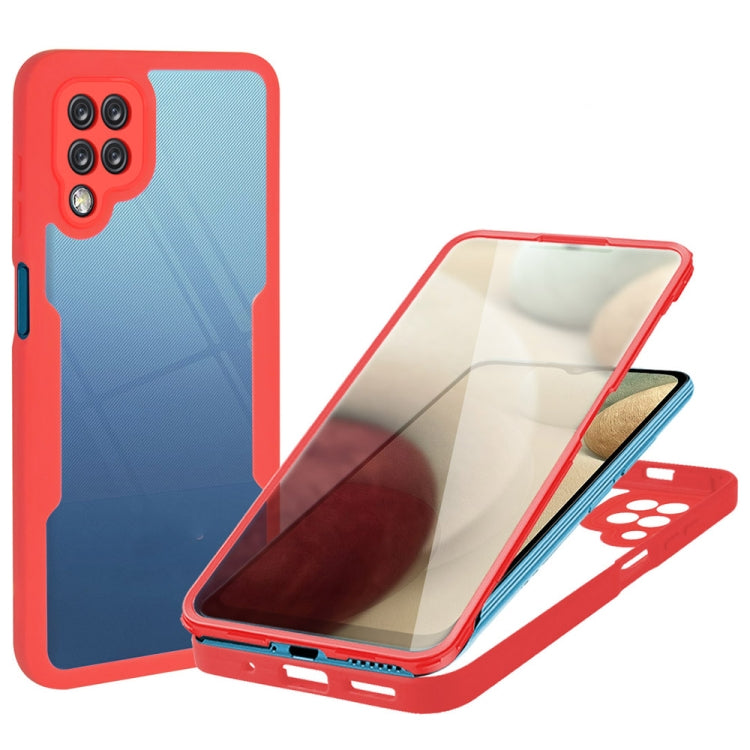 For Samsung Galaxy A12 Acrylic + TPU 360 Degrees Full Coverage Shockproof Phone Case