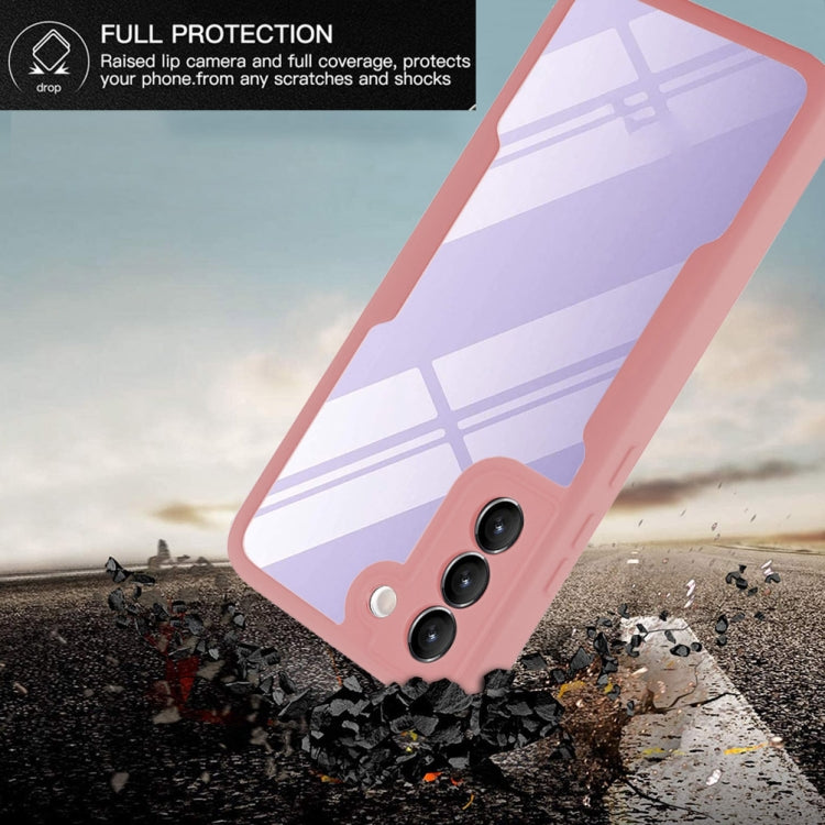 For Samsung Galaxy S22 5G Acrylic + TPU 360 Degrees Full Coverage Shockproof Phone Case
