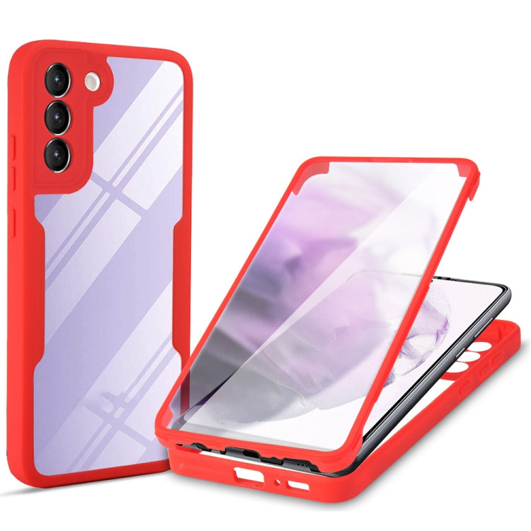 For Samsung Galaxy S22 5G Acrylic + TPU 360 Degrees Full Coverage Shockproof Phone Case
