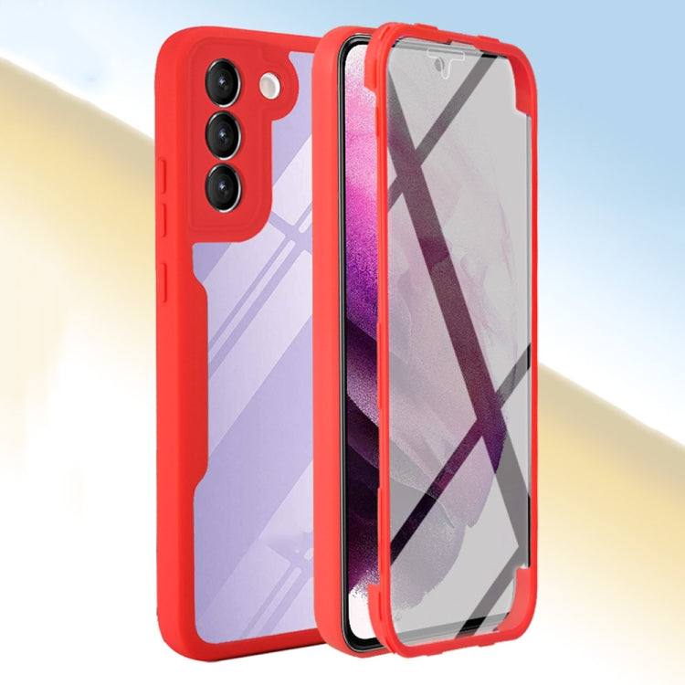 For Samsung Galaxy S22 5G Acrylic + TPU 360 Degrees Full Coverage Shockproof Phone Case
